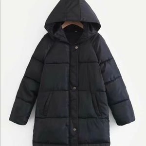 Polyester stuffed puffer coat